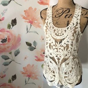 Lovely cream embroidered top